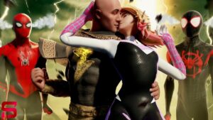 Black Adam FALLS IN LOVE with Spider-Gwen.. Fortnite Season 4
