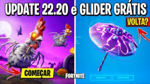 COMEÇOU! RECOMPENSAS GRÁTIS HALLOWEEN 2022 no FORTNITE! (DESAFIOS e GLIDER EXCLUSIVO?)