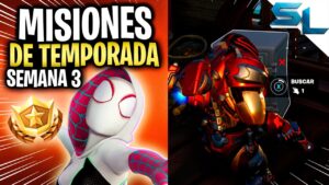 Como COMPLETAR TODAS las MISIONES DE LA SEMANA 3 TEMPORADA 4 CAPITULO 3 FORTNITE