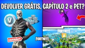 FORTNITE - DEVOLVER SKIN GRÁTIS POLÊMICA, CAPÍTULO 2 e HALLOWEEN MASCOTE?
