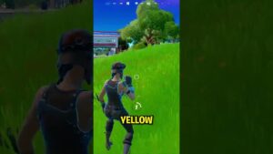 Fortnite, But I Cant Touch The Color Yellow