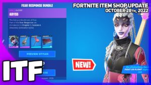 Fortnite Item Shop *NEW* FEAR RESPONSE BUNDLE! [October 28th, 2022] (Fortnite Battle Royale)