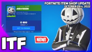 Fortnite Item Shop *NEW* JACK O'SASSIN + HALLOWEEN! [October 29th, 2022] (Fortnite Battle Royale)