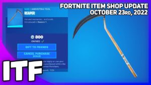 Fortnite Item Shop REAPER PICKAXE IS BACK! [October 23rd, 2022] (Fortnite Battle Royale)