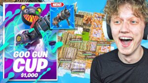 I Hosted a GOO GUN ONLY Tournament for $100 in Fortnite!