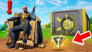 Le BOSS BLACK ADAM est ARRIVÉ sur la MAP de FORTNITE !