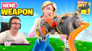 Nick Eh 30 reacts to Explosive Goo Gun in Fortnite!