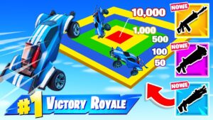 SKOKI NARCIARSKIE NOWYMI SAMOCHODAMI ROCKET LEAGUE w Fortnite