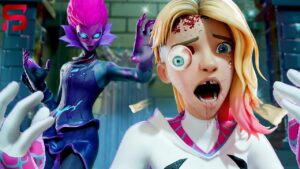 Spider-Gwen FIGHTS FOR HER LIFE vs The Herald - Fortnite Season 4