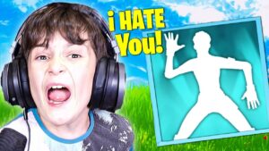 Trolling ANGRY Kid With Monster Mash Emote (RAGE)