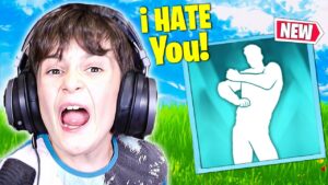 Trolling ANGRY Kid With *NEW* Feel The Flow Emote (RAGE)