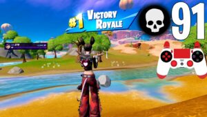 91 Elimination Solo Squads Gameplay "Zero Build" Wins (Fortnite Chapter 3 Season 4)