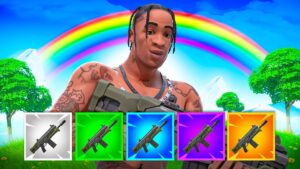 ARC-EN-CIEL CHALLENGE IMPOSSIBLE sur FORTNITE !
