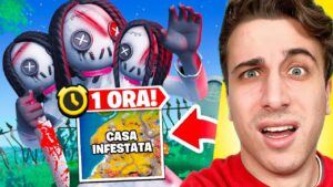 Atterro per 1 ORA all CASA INFESTATA del BOSS MALEDETTO! *SPECIALE HALLOWEEN* Fortnite ITA!