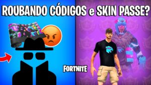FORTNITE - GRINGOS ROUBANDO CÓDIGOS BR e SKIN PASSE DE BATALHA NOVO?