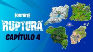 FORTNITE - MAPA CAPÍTULO 4 RUPTURA?! (Novos Locais, Locais Antigos)