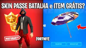 FORTNITE - NOVA SKIN PASSE DE BATALHA e GUARDA-CHUVA GRÁTIS FNCS?