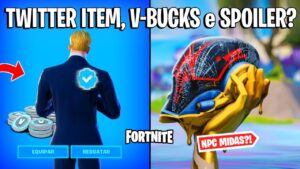 FORTNITE - TWITTER MOCHILA, V-BUCKS GRÁTIS e SPOILER MIDAS EVENTO?