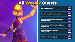 Fortnite All Week 7 Season Quests Guide - Chapter 3 Season 4