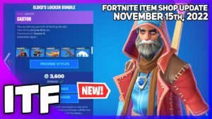 Fortnite Item Shop *NEW* ELDED'S LOCKER BUNDLE! [November 15th, 2022] (Fortnite Battle Royale)