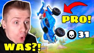 Ich STARB und schaute IN FORTNITE einen ROCKET LEAGUE PRO ZU? [Krasse STUNTS!]