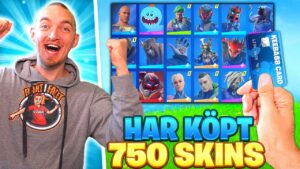 JAG HAR KÖPT 750 SKINS I FORTNITE