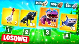 Losowe ZWIERZĘTA challenge w Fortnite! 🐔 (mega OP!)