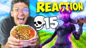 REACTION COL POKE ALLA MIA PARTITA PIÙ INCREDIBILE SU FORTNITE !!