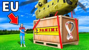 RECEBI UMA CAIXA GIGANTE DA COPA QATAR 2022