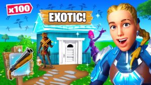 Sekretnie UKRYŁEM SIĘ w Customie Dla Tylko EGZOTYCZNYCH Broni 100 Widzów w Fortnite