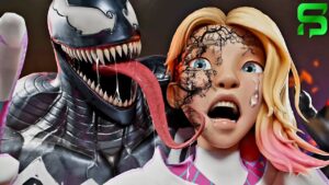 Spider-Gwen is POISONED by Venom's TOXIC KISS ... Fortnite