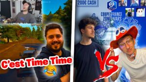 Squeezie et Doigby sur Fortnite 😂 Mon MATCH Contre Coqto à la Coupe de France 😬 (Dentoz Fortnite)