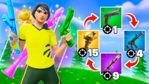 The GUN GAME Challenge in Fortnite