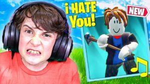Trolling ANGRY Kid With *NEW* Roblox Emotes in Fortnite!