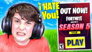 Trolling Little Bro in Fortnite Season 5!