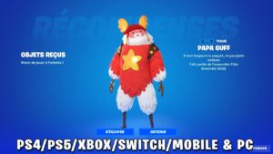 Avoir le SKIN Gratuit à 0€ sur PS4/PS5/XBOX/SWITCH/MOBILE et PC sur FORTNITE !! (Skin Papa Guff)