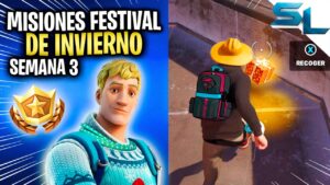 Como COMPLETAR TODAS las MISIONES DEL FESTIVAL DE INVIERNO SEMANA 3 CAPITULO 4 TEMPORADA 1 FORTNITE