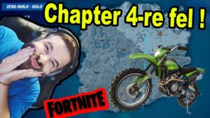 Fortnite MOTOROZÁS ! Chapter 4 első gameplay | Fortnite SOLO - szürke a map