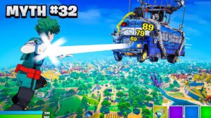 I Busted MY HERO ACADEMIA Myths in Fortnite!
