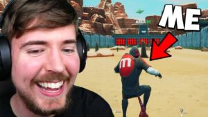 I was in MrBeasts Fortnite Video (behind the scenes)