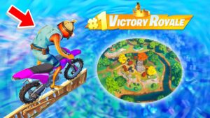 J'ai FAIT une SKYBASE INTERDITE en MOTO pour TOP1 sur FORTNITE !