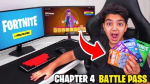 Kid Buys *NEW* Fortnite CHAPTER 4 BATTLE PASS...