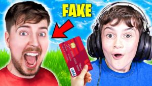 Pretending to Be Mr Beast in Fortnite!