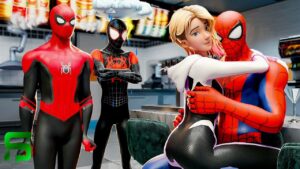 Spider-Gwen & THE REAL Spider-Man FALL IN LOVE.... Fortnite Season 4