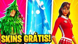 TODAS AS SKINS GRÁTIS DO NATAL DO FORTNITE ATÉ HOJE!