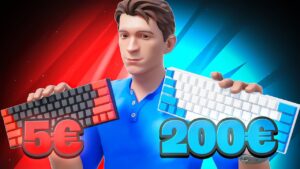 5€ vs 200€ TASTATUR in Fortnite Arena 👑 - (Fortnite Chapter 4 Tastatur Vergleich)
