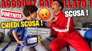 CANCELLO L'ACCOUNT FORTNITE al MINI ZBLITO 😱 TROLL FINITO MALE 😳