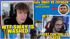 CLIX In DISBELIEF When SPECTATING The Two BEST CONTROLLER PLAYERS FaZe SWAY & ZAYNSZN In 1v1 Wager!
