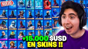 CUÁNTAS SKINS TENGO en FORTNITE ?? (+$15,000 USD) 😱