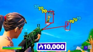 Cheating in Fortnite with a Custom Crosshair..